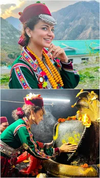 हिमाचली ट्रेडिशनल आउटफिट में खूबसूरत लगीं कंगना रनौत, देखें PICS