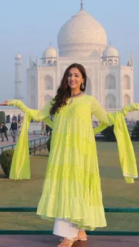 ताज का दीदार करने पहुंची नीति मोहन, कहा-वाह ताज