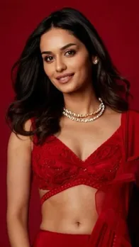 रेड रफल साड़ी में क्या गजब दिखीं मानुषी छिल्लर, फैंस हुए कायल