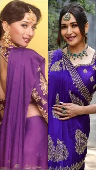 30 साल बाद माधुरी दीक्षित ने रिक्रिएट किया आइकॉनिक लुक, देखें PICS