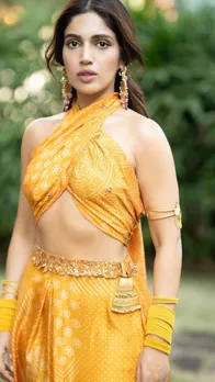 येलो मैचिंग स्कर्ट टॉप पहनकर भूमि पेडनेकर ने ढाया कहर, देखें