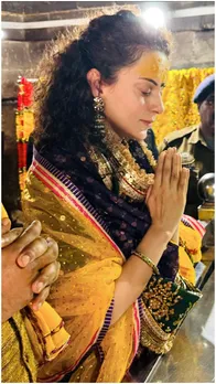 बर्थडे पर कंगना रनौत ने किए देवी बगलामुखी के दर्शन, देखें PICS
