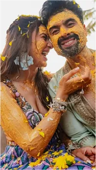 बेहद रोमांटिक थी रकुल प्रीत-जैकी भगनानी की हल्दी, देखें PICS