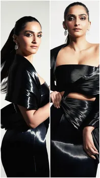 ब्लैक मेटल ड्रैप सेट में बेहद बोल्ड दिखीं सोनम कपूर, ढाया कहर