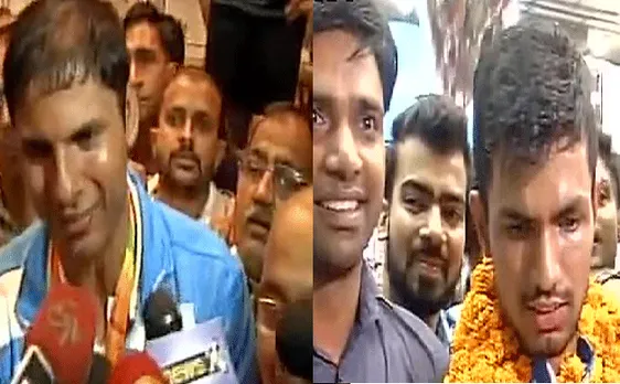 पैरालंपिक मेडल विजेता देवेन्द्र- वरूण वापस लौटे