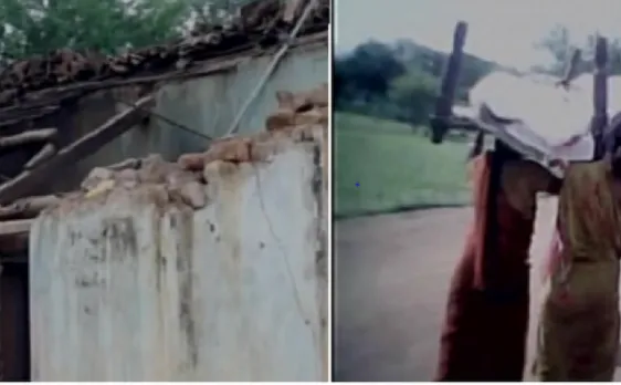 अपना घर जलाकर बेटियों ने किया मां का अंतिम संस्कार
