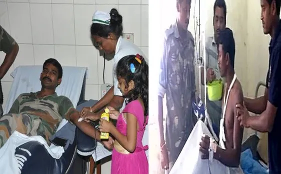 जवानों ने खून देकर बचाई नक्सलियों की जान
