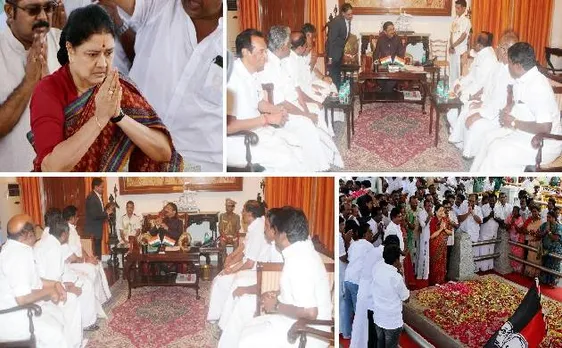 तमिलनाडु संकट: शशिकला गईं जेल, पन्नीरसेल्वम-पलानीसामी के बीच बहुमत के लिए जंग