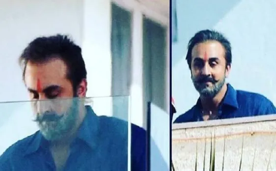 संजय दत्त के लुक में ये हैं रणबीर कपूर, शूटिंग सेट से लीक हुईं तस्वीरें