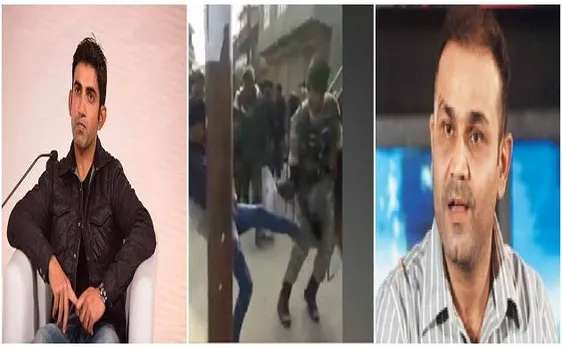 CRPF जवानों से मारपीट पर भड़के गंभीर-सहवाग, 'एक तमाचे के बदले 100 जिहादियों की जान ले लो'