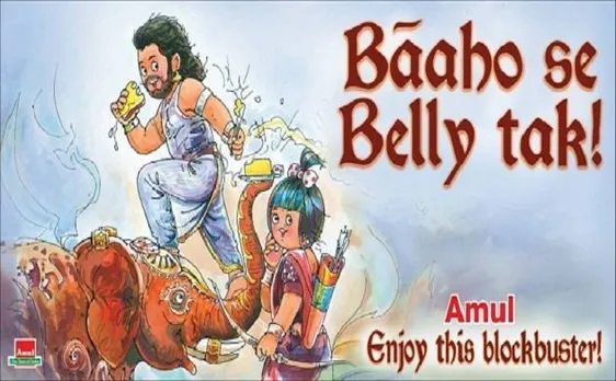 'बाहु से बैली तक...' अमूल ने 'बाहुबली 2' की अपार सफलता पर फिल्म को ऐसे किया सैल्यूट