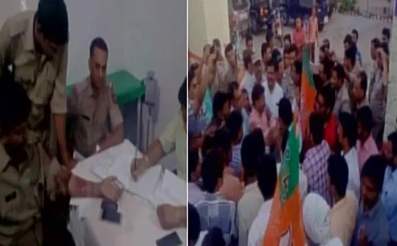 यूपीः बीजेपी नेता ने दरोगा को पीटा, पहले हुआ गिरफ्तार फिर तुरंत मिली जमानत