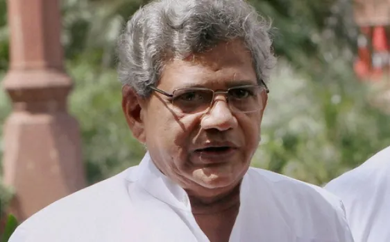 माकपा संवाददाता सम्मेलन में घुसे दो लोग, सीताराम येचुरी बोले- संघ की गुंडागर्दी के आगे नहीं झुकेंगे