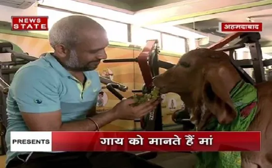 अहमदाबादः गायों से लगाव के कारण बछिया को मान लिया बेटी, अपने हाथों से खिलाते हैं खाना