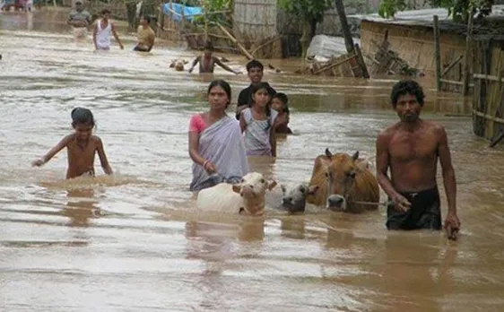 असम में बाढ़ का क़हर, अब तक 87,500 लोग प्रभावित