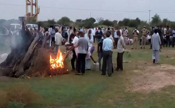 राजपूत समाज के उपद्रव के बीच गैंगस्टर आनंदपाल सिंह का हुआ अंतिम संस्कार