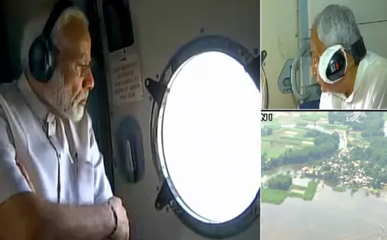पीएम मोदी सीएम नीतीश के संग पुर्णियां के बाढ़ क्षेत्रों का कर रहे हैं हवाई दौरा, बिहार में अबतक 418 की मौत
