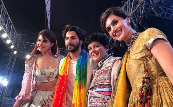 VIDEO: 'जुड़वा2' के प्रमोशन लिए दिल्ली पहुंचे वरुण धवन, जैकलीन फर्नांडीज और तापसी पन्नू