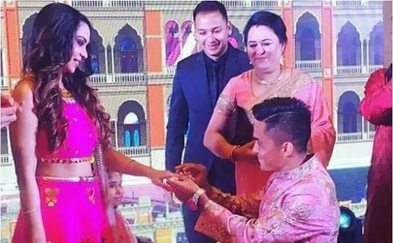 PHOTOS: सुनील छेत्री ने गर्लफ्रेंड सोनम से की सगाई, 4 दिसंबर को होगी शादी