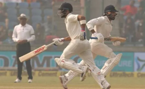 IndVsSL दिल्ली टेस्ट: कोहली, विजय का शतक, मजबूत स्थिति में भारत