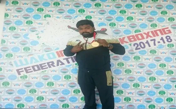 राष्ट्रीय किक बॉक्सिंग में सुधीर सक्सेना ने जीता गोल्ड मेडल, आंध्र प्रदेश के पॉल डिक्शन को दी मात