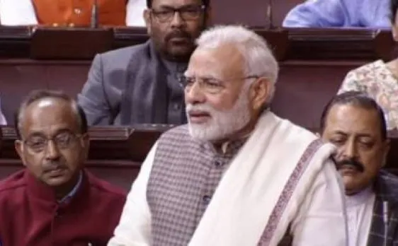 राज्यसभा: कांग्रेस पर मोदी का बड़ा हमला, कहा - विज्ञापन पर करोड़ों खर्च करने वाले आज सवाल उठा रहे