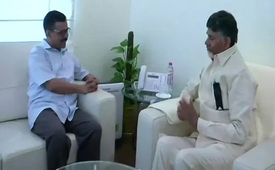 चंद्रबाबू नायडू ने दिल्ली के सीएम अरविंद केजरीवाल से की मुलाकात, बीजेपी के खिलाफ गठबंधन पर चर्चा