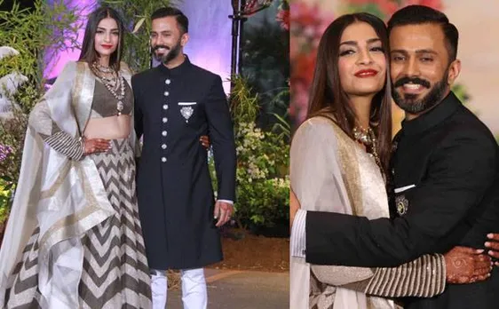 #SonamKapoorReception: ऐश्वर्या राय से लेकर माधुरी ने लगाया ग्लैमर का तड़का, गोल्डन लुक में 'बेबो' ने बिखेरा जलवा