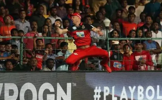 IPL 2018: एबी डिविलियर्स ने पकड़ा ऐसा कैच कोहली बोले 'स्पाइडरमैन'