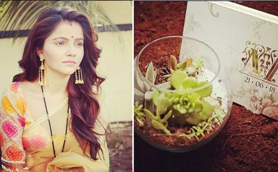 TV एक्ट्रेस रुबीना दिलैक ने खुद डिजाइन किया शादी का Eco-फ्रेंडली कार्ड, शुरू हो गई तैयारियां