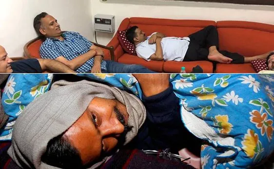 हाईटेक हुआ केजरीवाल का धरना, सड़क से उठकर सोफे तक पहुंचा!