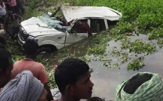 बिहार में दर्दनाक सड़क दुर्घटना, तालाब में कार गिरने से 6 बच्चों की मौत