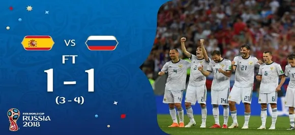 Fifa World Cup 2018: स्पेन को 4-3 से हरा क्वार्टर फाइनल में पहुंचा रूस