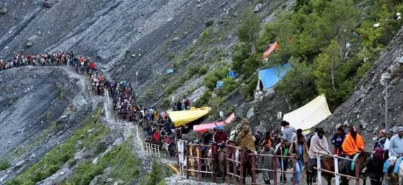 बारिश के आसार के बीच  3,499 तीर्थयात्रियों का एक और जत्था अमरनाथ यात्रा के लिए रवाना