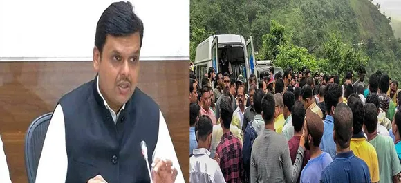 महाराष्ट्र बस हादसा : फडणवीस सरकार पीड़ित परिवारों के एक सदस्य को नौकरी देने का किया ऐलान