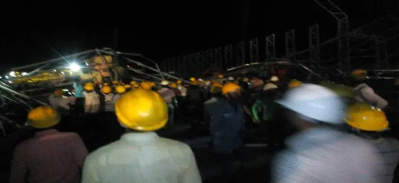 कर्नाटक के कलबुर्गी में निर्माणाधीन सीमेंट फैक्ट्री में गिरा क्रेन, 3 मजदूरों की मौत चार घायल