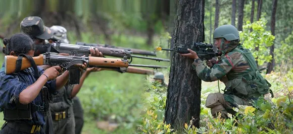छत्तीसगढ़ : भरे बाजार में नक्सलियों ने की गोलीबारी, 2 जवान जख्मी, एक नक्सली ढेर