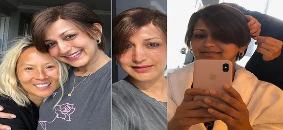 कैंसर से जूझ रहीं सोनाली बेंद्रे एक बार फिर नए लुक में आईं नजर, देखें PHOTOS