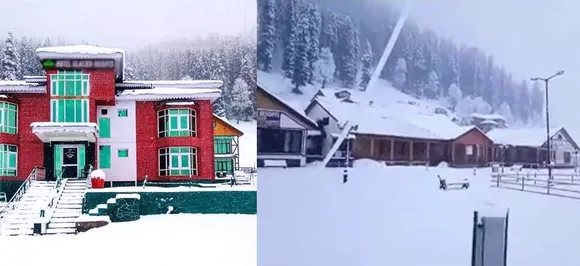 PICS: ठंड ने दी दस्तक, जम्मू-कश्मीर और हिमाचल प्रदेश में बर्फबारी के बाद दिखा ऐसा नजारा
