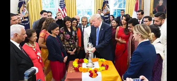 डोनाल्‍ड ट्रंप ने दी दिवाली की बधाई, याद किया भारतीयों का योगदान