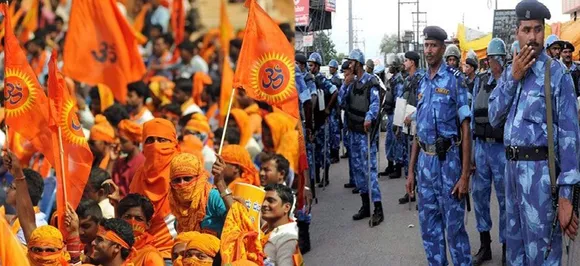 किले में तब्दील हुई रामनगरी 'अयोध्या', चप्पे-चप्पे पर सुरक्षाबलों की हुई तैनाती