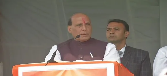 तेलंगाना में राजनाथ सिंह ने किया सवाल, पूछा- आंध्र प्रदेश से अलग करके राज्य का कितना हुआ विकास ?