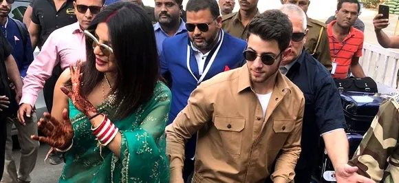 शादी के बाद पहली बार सामने आई प्रियंका-निक की तस्वीर, जोधपुर से मुंबई के लिए हुए रवाना