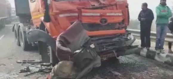 हरियाणा में घने कोहरे के कारण 50 वाहन आपस में टकराए, 7 की हुई मौत