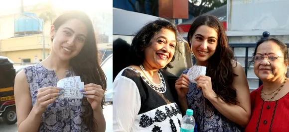 लाइन में लगकर ली टिकट, फिर फैंस के साथ थियेटर में बैठकर सारा अली खान ने देखी #Simmba