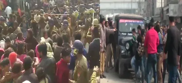 लखनऊ में बच्‍ची की हत्‍या के बाद पुलिस टीम पर पथराव