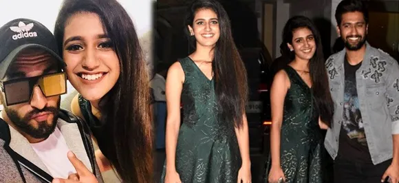 Wink Girl प्रिया प्रकाश वॉरियर पहुंचीं मुंबई, सेलेब्स के साथ खिंचवाई फोटो तो यूजर्स बोले- इतनी अटेंशन क्यों!