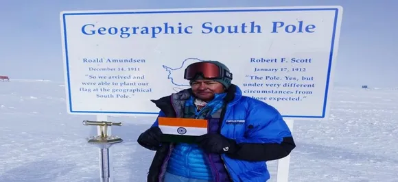 -30 डिग्री सेल्सियस में 111 किमी लंबे बर्फीले रास्तों पर चलकर साउथ पोल पहुंची ये IPS अधिकारी, लहराया तिरंगा