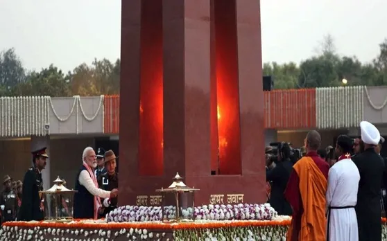 प्रधानमंत्री मोदी ने राष्ट्र को समर्पित किया देश का पहला वॉर मेमोरियल, देखें तस्वीरें