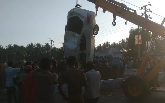 तमिलनाडु: कोयंबटूर में दर्दनाक हादसा, नहर में कार गिरने से एक ही परिवार के 6 लोगों की मौत